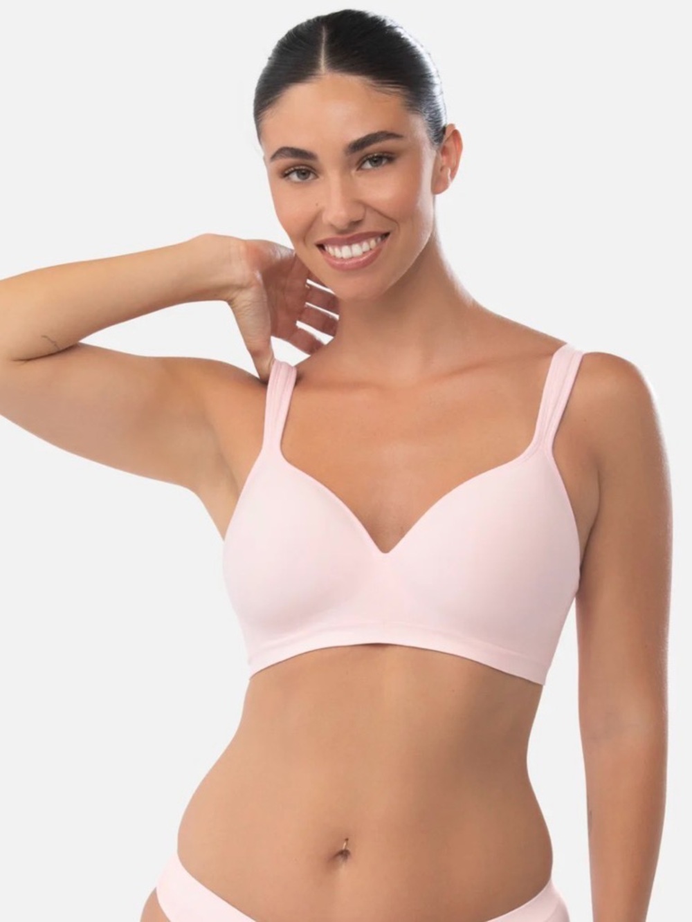 Underoutfit Style 460 The Perfect Neckline Bra NWT size Medium Crystal Rose Pink